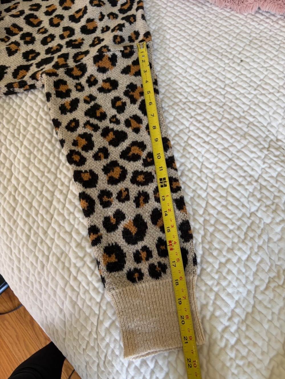 WOMENS KNOX ROSE LEOPARD DESIGN LONG SLEEVE SWEATER XL - Picture 5 of 8